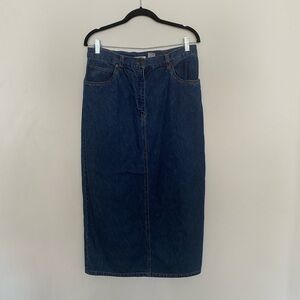 Vintage Bill Blass Maxi denim Skirt